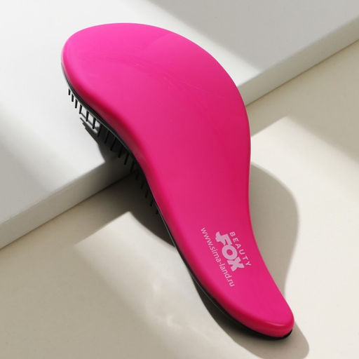 Массажная расчёска волна Beauty Fox, розовая