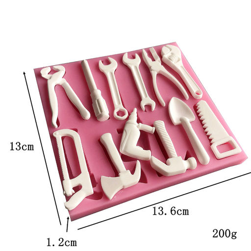 Молд силиконовый  «Инструменты»  13,6 x 13 x 1,2 см