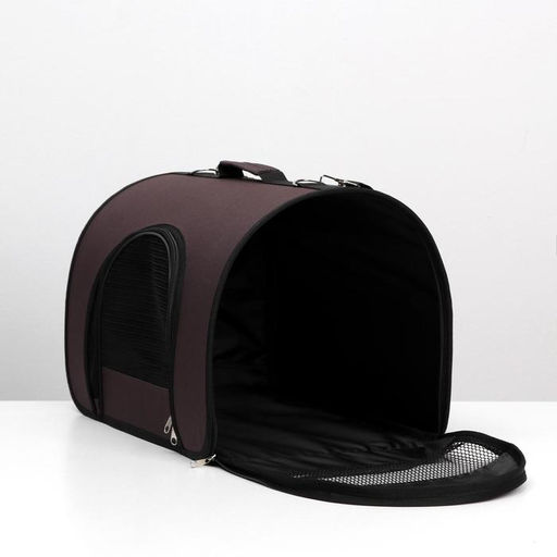 Сумка - переноска для животных, 2 входа, 46 х 28,5 х 30 см, коричневая - Simaland фото 8