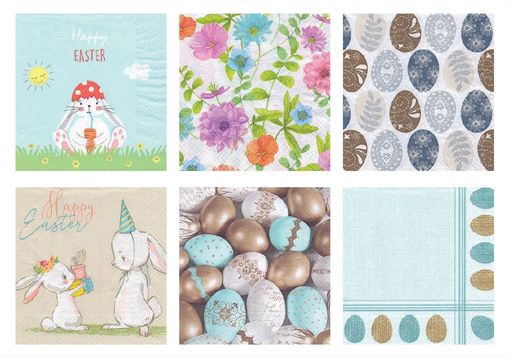 Love2art Салфетки бумажные ассорти SDD №1218-14 33 x 33 12 шт. К празднику