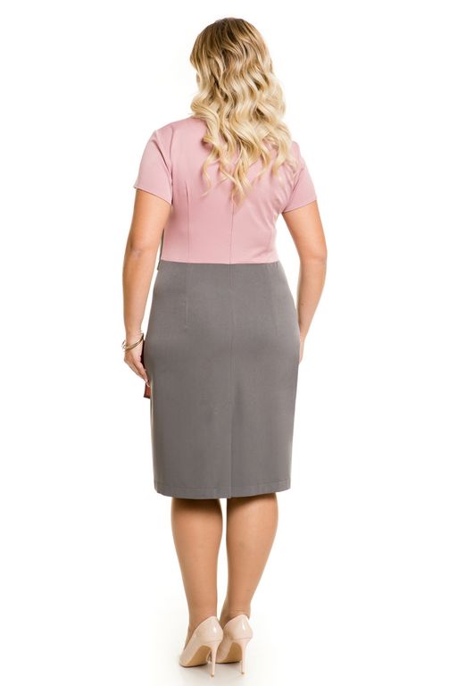 Платье 1096 серо-розовый - Novita фото 5