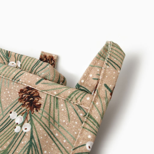 Набор Spruce branches Варежка-прихватка новогодняя 20?28 см, прихватка 19?19 см, 100% хл, ватин 250 г/м?