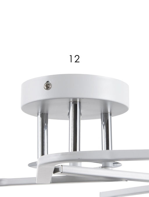 Люстра TR303217, 3хE27, 60 Вт, 54×25 см, белая