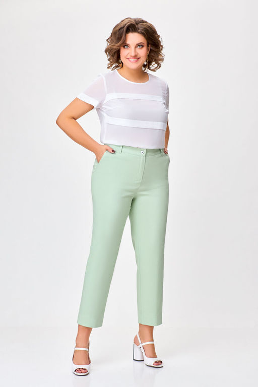 Блуза Swallow 803.2 черный+серебряный узор фото 403