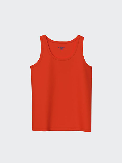 Bisiklet Yaka Basic Erkek ?ocuk Atlet 2li