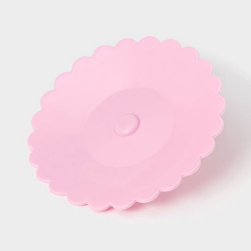 Крышка - непроливайка силиконовая Доляна «Фламинго», d=11 см, розовая