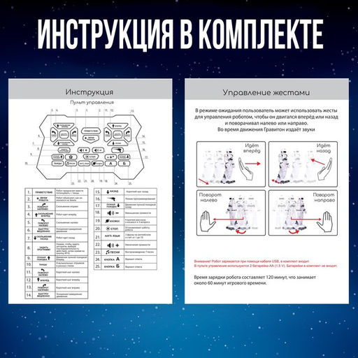 Робот на пульте управления IQ BOT GRAVITONE, радиоуправление, интерактивный, русское озвучивание, цвет красный