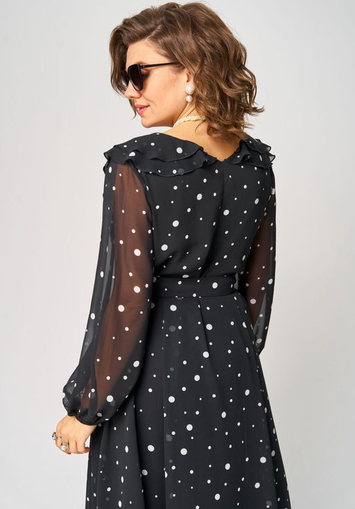 Платье EVA GRANT 7297В принт горох