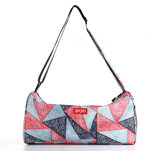 Сумка спортивная на молнии TEXTURA, боковой карман-сетка, регулируемый ремень, средний размер, красная