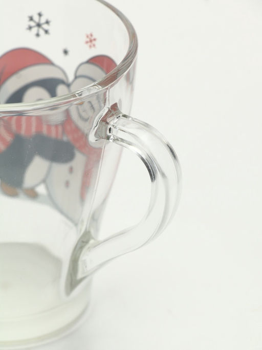 Кружки стеклянные новогодние «Персонажи», набор 2 шт. по 300 мл
