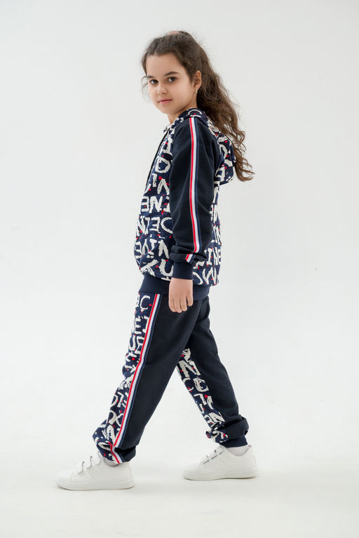 Костюм подростковый из футера 2-хн джемпер и брюки SportLand буквы - Амадэль фото 23