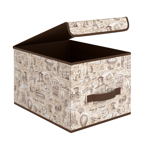 Короб стеллажный с крышкой, большой, 30*40*25 см, TRAVELLING, шт - Valiant фото 3