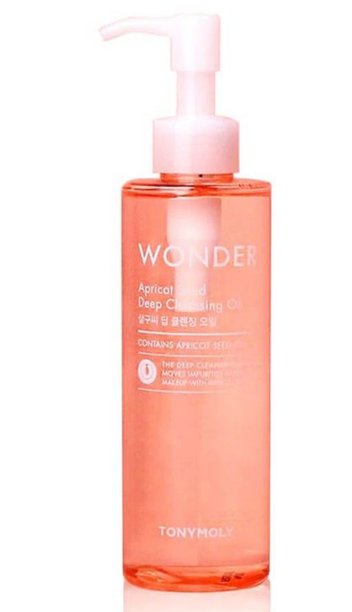 TONYMOLY Гидрофильное масло с экстрактом абрикосовых косточек WONDER Apricot Seed Deep Cleansing Oil  фото 3