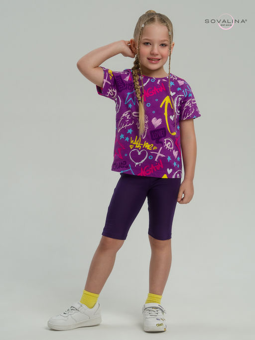 Костюм Актив граффити слива-фиолет - Sovalina фото 5