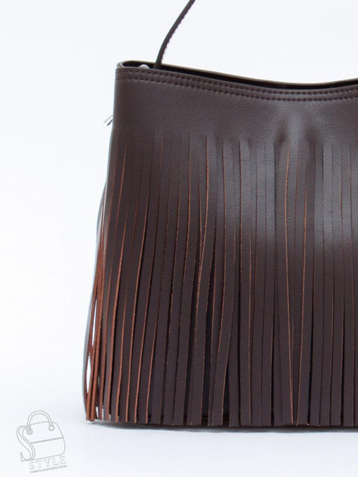 Сумка женская кожаная 2385-1Y coffee Polina&Eiterou  в Новосибирске