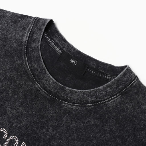 Футболка из вареного хлопка женская Mist Icon, размер M, чёрная