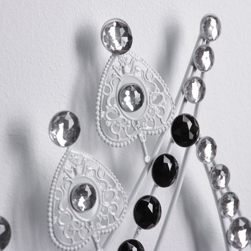 Часы настенные интерьерные «Капля с завитками», серия: Ажур, бесшумные, плавный ход, 69×50 см, d=21 см