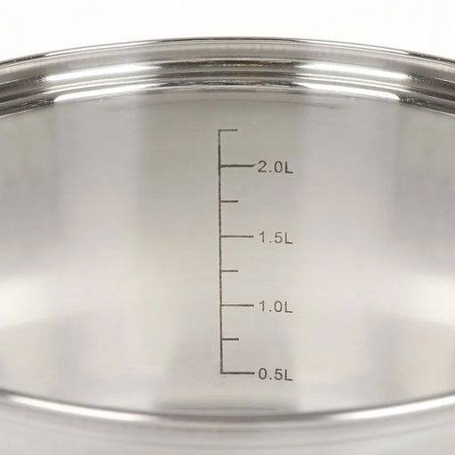 Кастрюля нержавеющая сталь 3л крышка стекло Веллингтон GS-01415-18CA серебр /DANIKS/  фото 13