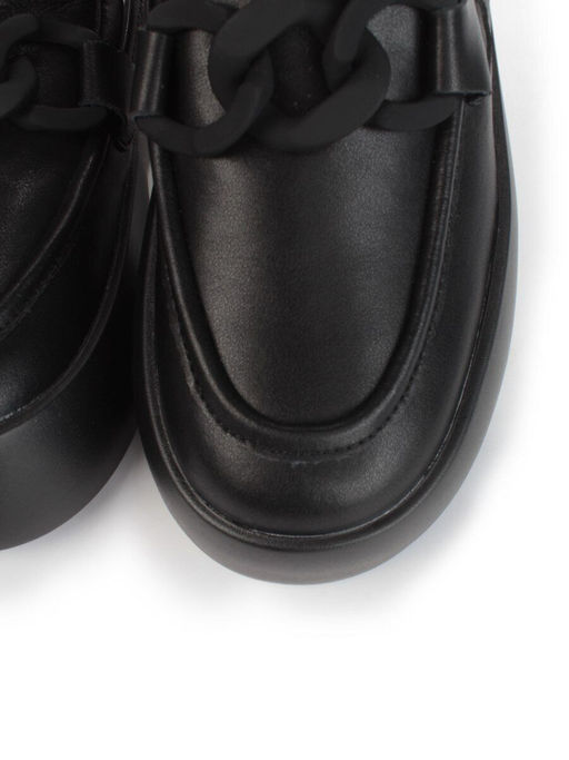 07-DJ45-2 BLACK Лоферы женские без задника (натуральная кожа) - Фабричный китай фото 10