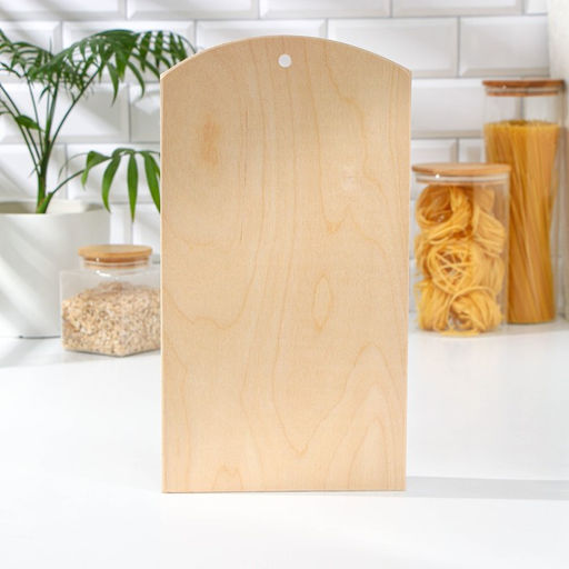 Доска разделочная деревянная с отверстием Доляна, 36,5200,9 см, фанера