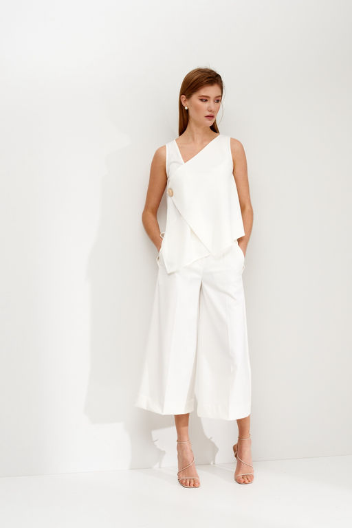 Брюки кюлоты прямого силуэта Mel (Цвет: Молочный) - Morozov Amavie фото 2