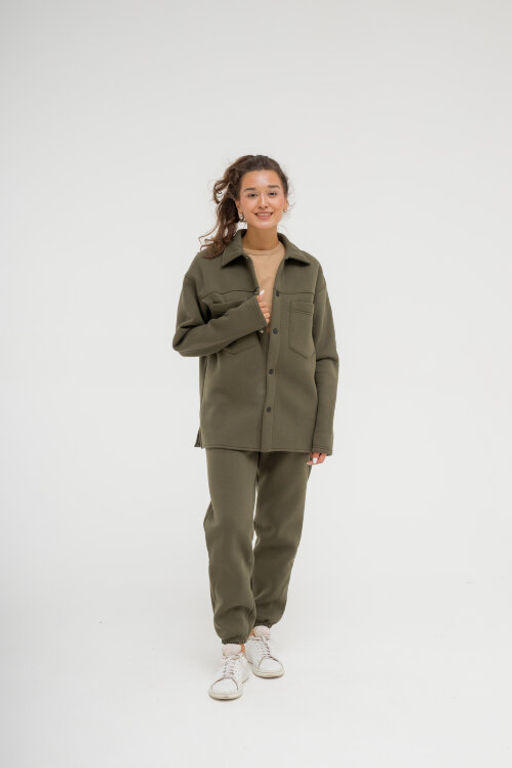 Футер 3х нитка С НАЧЁСОМ унисекс костюм из рубашки и джоггеров - Knitka wear фото 2