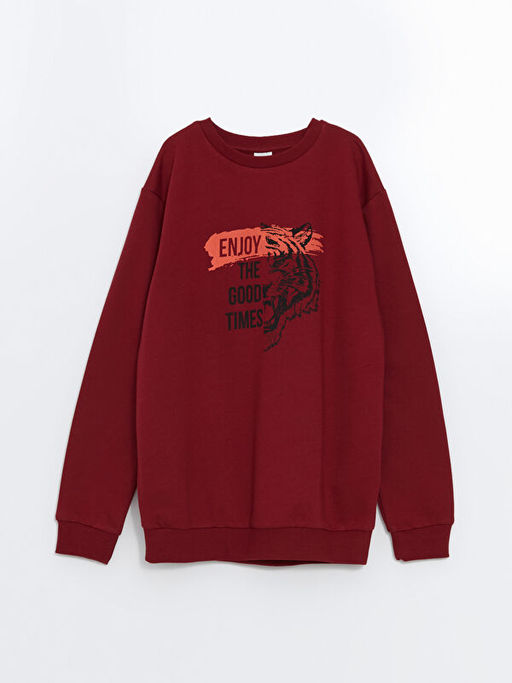 Bisiklet Yaka Erkek ?ocuk Sweatshirt