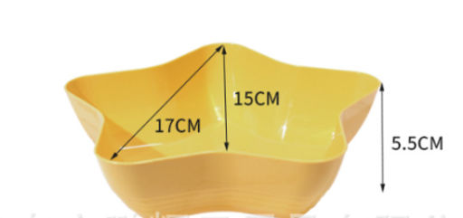 Салатник 17x15x5,5 см / N107yellow /уп 300/желтый