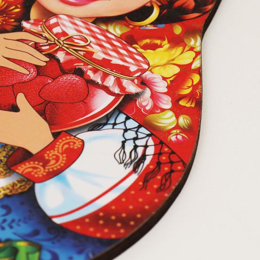 Цена за 2 шт. Доска разделочная сувенирная Дарим Красиво Матрёшка. Лучшей хозяйке, 15?23 см, дерево, разноцветная