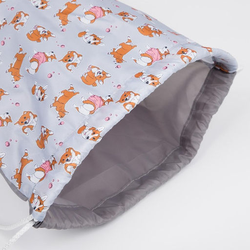 Мешок для обуви, отдел на шнурке, цвет серый - Simaland фото 3