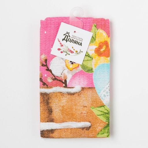 Полотенце пасхальное Доляна Светлая пасха 35х60 см, 100% хл, 160г/м2  фото 6