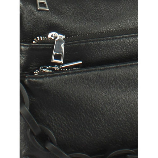 Сумка женская натуральная кожа JRP-3011, 1отд+карм/пер, плечевой ремень, черный 254884 - Adelia фото 4