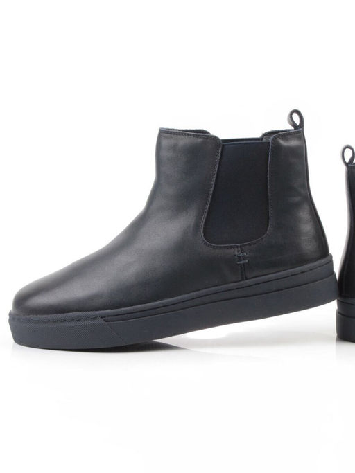 05-X30310M-7 DK. BLUE Ботинки зимние мужские (натуральная кожа, натуральный мех)