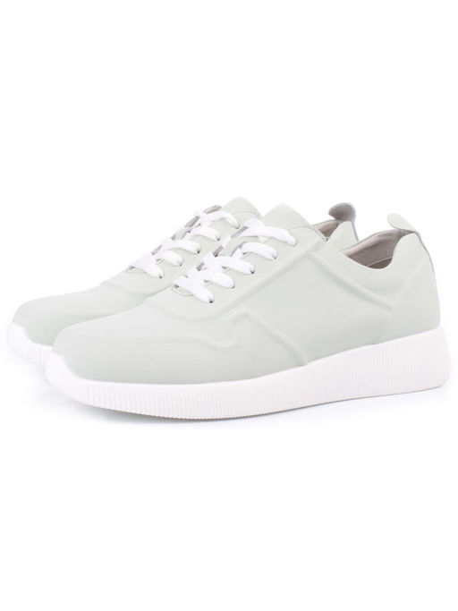 05-PDL195-3 LT. GREEN Кроссовки женские (натуральная кожа) - Фабричный китай фото 16