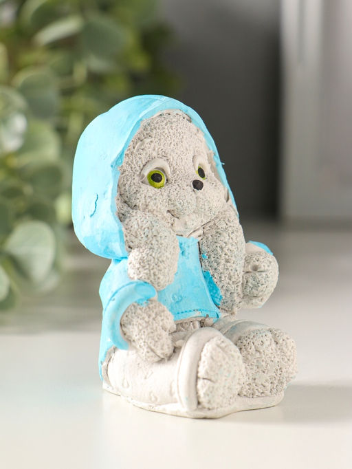 Фигурка гипс Кролик в худи, 7?5?4 см, серый