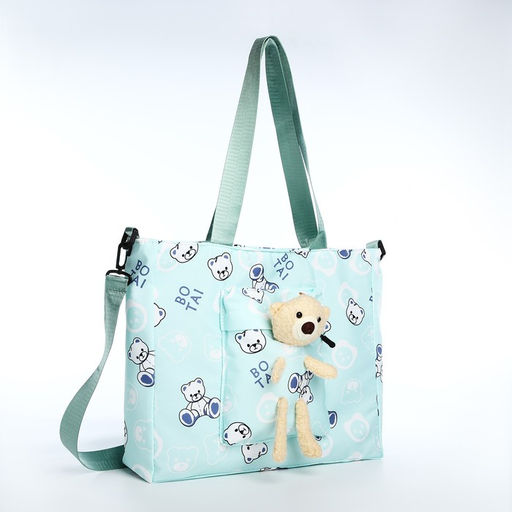 Шопер на молнии, цвет зелёный - Simaland фото 2