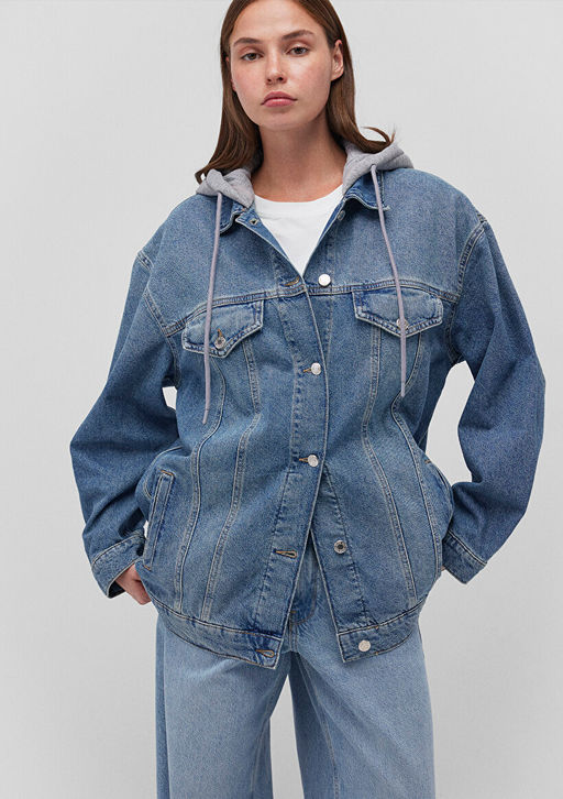 Lexa 90lar Indigo Mavisi Jean Ceket