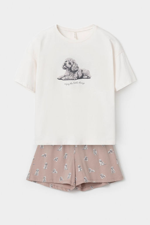 Е 20195/белая лилия,забавные пудели пижама жен - Very neat фото 2