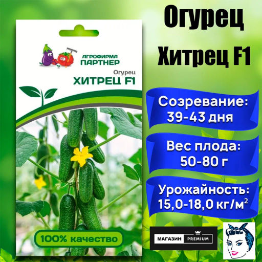 Огурец партенокарпический Хитрец - Партнер фото 2
