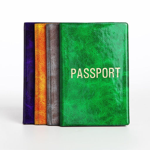 Цена за 3 шт. Обложка для паспорта, цвет МИКС