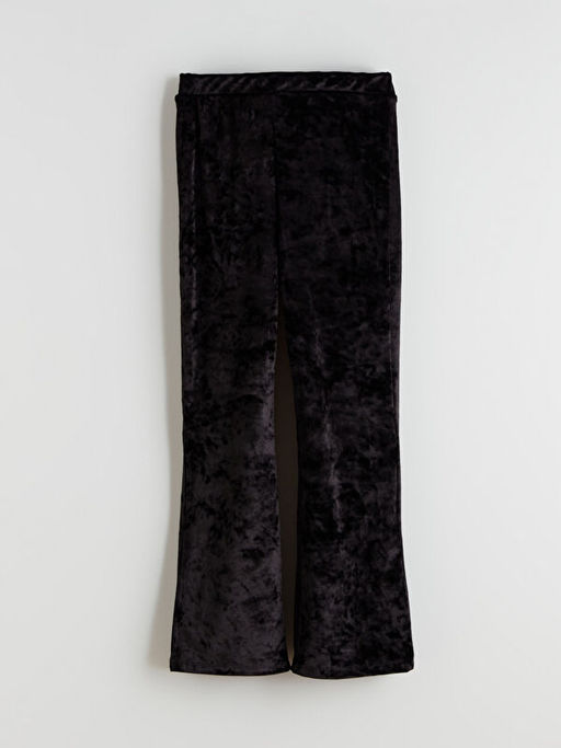 Beli Lastikli Kadife K?z ?ocuk Tayt