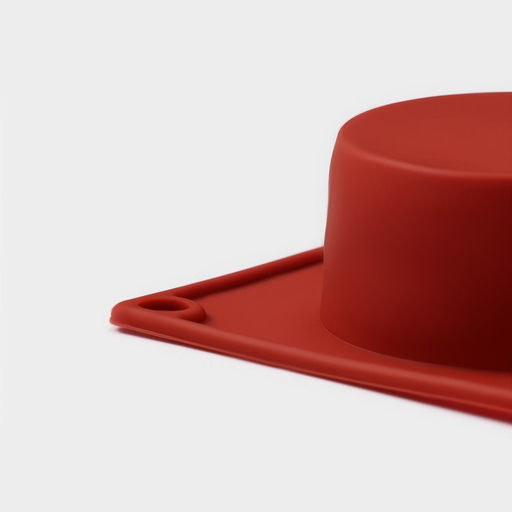 Форма для выпечки Доляна «Фигуры.Круг», 29×17×2.7 см, 8 ячеек (5.8×2.7 см), силикон, коричневая