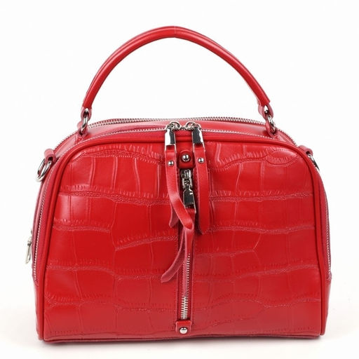 Женская кожаная сумка через плечо под крокодила 0171-2 - Cidirro фото 2