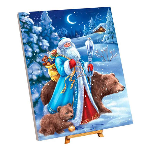 Картина по номерам на холсте с подрамником «Новый год! Дед Мороз», 40×50 см