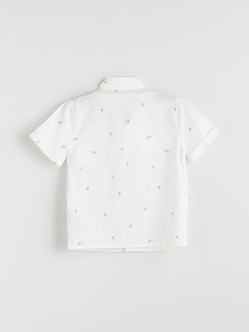 Resort Yaka Bask?l? Erkek ?ocuk G?mlek