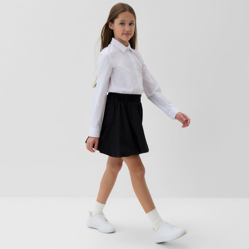 Юбка волан школьная для девочки MINAKU: School Collection, чёрная, размер 40, рост 158 см