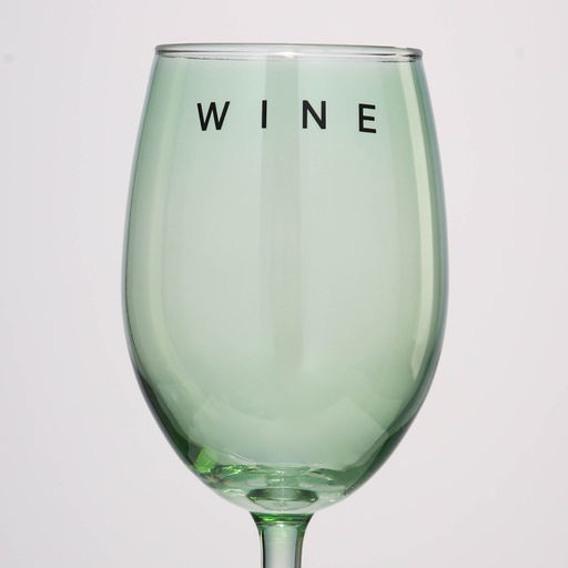Бокал для вина с надписью Wine, 360 мл, зелёный - Дорого внимание фото 3