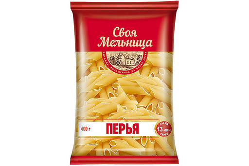 Цена за 5 шт.Своя Мельница, макаронные изделия Перья, 400 г