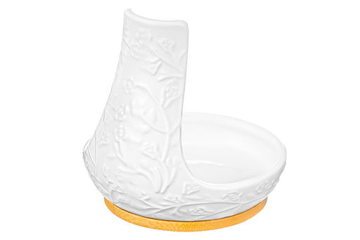 Подставка под ложку 10*10*10,5 см Веточки-цветочки на бамбуковой подставке - Elan gallery фото 6