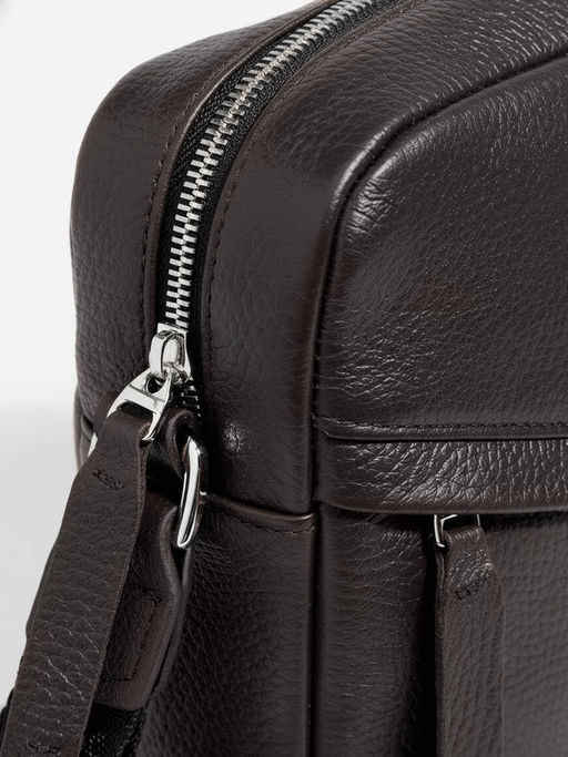 Мужская кожаная сумка Richet 2937LN 855 Коричневый фото 2